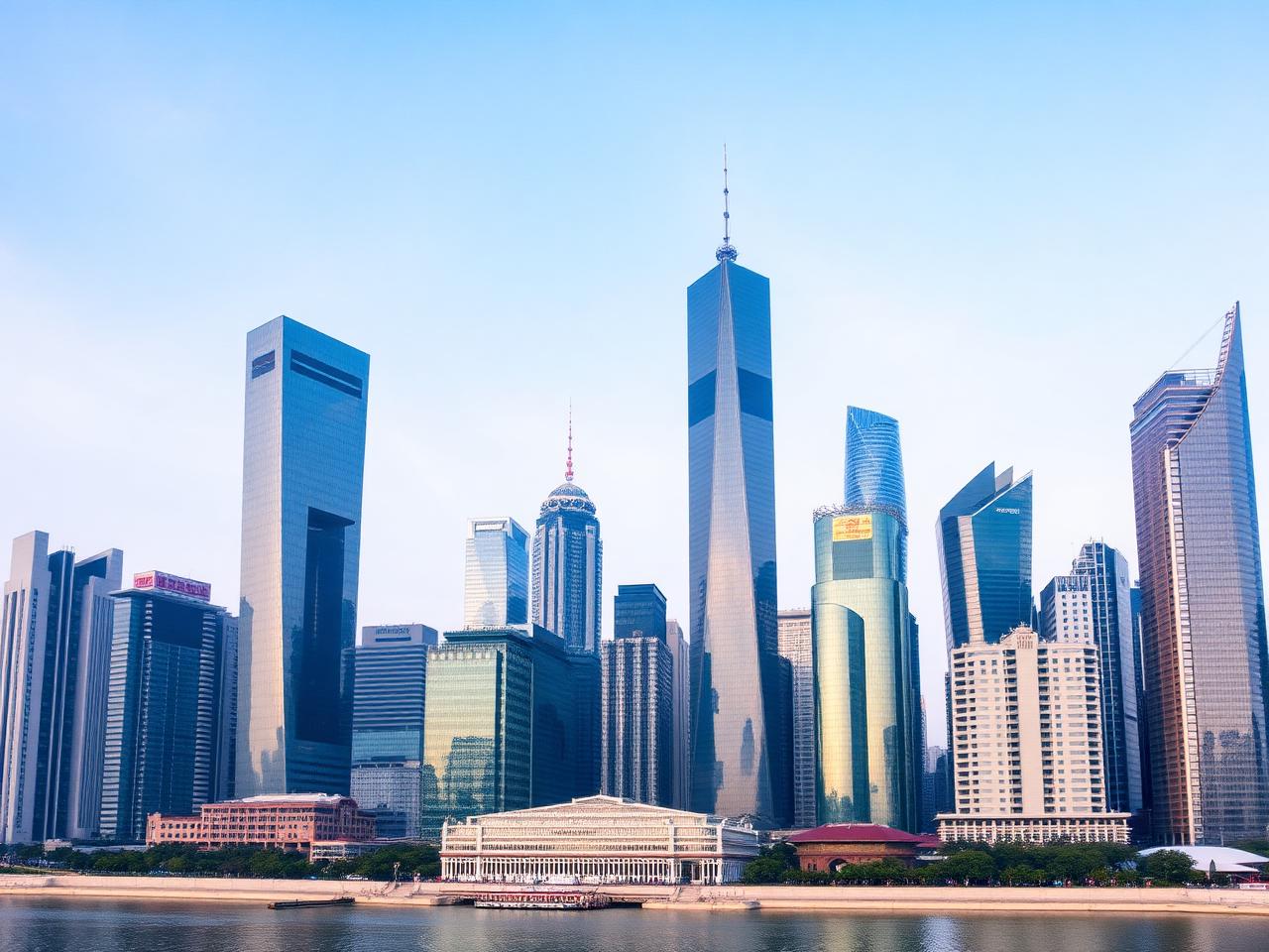Modern China skyline